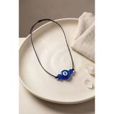 Mey İthalat® Handmade Bohem Mavi Nazar Kolye