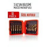 Mey İthalat® Hss 13'Lü Kombinasyon Matkap Ucu Seti – Delme, Havşa, Açma Tek Adımda 722474