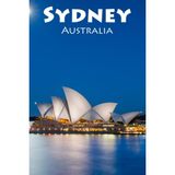 Mey İthalat I Haven't Been Everywhere, But Sydney Is On My List: A Blank Sketchbook For Artists, Drawing, Doodling, Writing, And Recording Your Travels And ... Travel Lovers.: 100 Pages, 6x9 Matte Finish