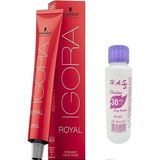 Mey İthalat Igora Igora Royal Saç Boyası 9-98 Sarı Viyole Kızıl 60 ml + Mini Oksidan 30 Volüm