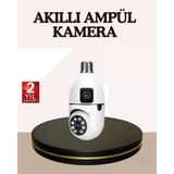 Mey İthalat® İki Yönlü Sesli Wifi Kamera – Ampul Tipi Ev Ve Ofis Güvenlik Kamerası