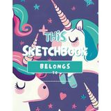 Mey İthalat Independently Published Colorful Unıcorns Pattern Sketch Book For Kids: Large Drawing Paper Sketchbook With Blank Pages For Sketching, Doodling, & Creative Expression