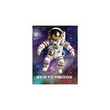 Mey İthalat Independently Published Sketchbook: Awesome Astronaut In Space Cover, 102 Pages, 8.5" x 11", Excellent For Drawing, Doodling, Writing And Sketching. Paperback