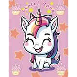 Mey İthalat Independently Published Sketchbook: Drawing Notebook With Unicorns, Drawing Book (Sketchbook For Kids) (Spanish Edition)