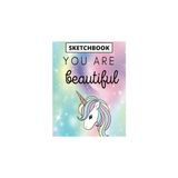 Mey İthalat Independently Published Sketchbook: Drawing Notebook With Unicorns, Drawing Book (Sketchbook For Kids)
