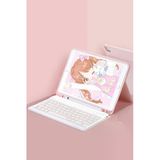 Mey Ithalat® iPad Pro 11 (2022) Kılıf KC01 Smart Klavyeli Tablet Kılıfı - Pembe