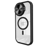 Mey İthalat® Iphone 14 Pro Max Kılıf Teleskop Lens Magsafe Silikon Kapak - Siyah