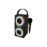 Mey İthalat Ipparty Hoparlör; Taşınabilir Bluetooth Mikrofon Hoparlörü, Karaoke, Işık Efektleri, Kablosuz, Usb, Sd Kart, Şarj Edilebilir Pil, Siyah, BTP180BKZ, Tek Boyut - Çok Renkli