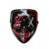 Mey İthalat® Işıklı Led Maske Parti Eğlence Maskesi Hallowen Neon Maske