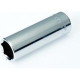 Mey İthalat Izeltaş 1107064013 1/4" Altı Köşe Derin Lokma Anahtar, Krom, 13 mm