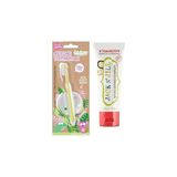 Mey İthalat Jack N Jill Diş Fırçalama Seti (Silikon Diş Fırçası + Çilek Aromalı Macun 50G)