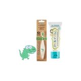 Mey İthalat Jack N' Jıll Doğal Sertifikalı Bebek/çocuk Diş Seti (Dino Diş Fırçası + Yaban Mersini Diş Macunu 50G)