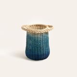 Mey İthalat Java Mavi Rattan Sepet 25 cm