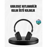 Mey İthalat® Kablosuz Bluetooth Kulak Üstü Kulaklık Kristal Ses Kalitesi Ve Ergonomik Yapı