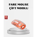 Mey İthalat® Kablosuz Çift Modlu Mouse – Bluetooth 5.0 + 2.4Ghz