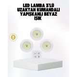 Mey Ithalat® Kablosuz Gün Işığı 3’lü LED Spot Lamba Kumandalı