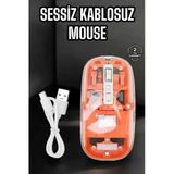 Mey İthalat® Kablosuz Mouse Fare 5.0 Bluetooth Bağlantılı Usb Girişli