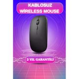 Mey İthalat® Kablosuz Mouse Fare Şarjlı Bluetooth Wireless Çift Modlu Sessiz