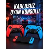 Mey Ithalat® Kablosuz Oyun Konsolu HDMI Çıkışlı Çift Kontrolcülü Retro Oyun Seti - 1. Kol Oyun Konsolu - Renkli
