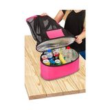 Mey İthalat Kadın Plaj Çantası, Serin Tutucu Termos Çanta, Piknik ve Seyahat Için, Soğuk Tutucu - Çok Renkli