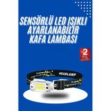 Mey İthalat® Kafa Lambası, Su Geçirmez Kafa Feneri 3 Mod Aydınlatma