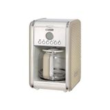 Mey İthalat Kahve Makinesi; Vintage Filtre Bej 1342/03-2 L Temperli Cam Sürahi, 12 Fincan Kapasite, 960 W, Amerikan Kahve Makinesi, 24 Saate Kadar Önceden Programlanabilir, LCD Ekran ve Zamanlayıcı - Çok Renkli