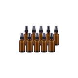 Mey İthalat Kapak; Amber Camsprey Şişesi-Siyah, Cam Fısfıs Şişe-30 Ml- Aromaterapi Kolonya ŞIŞESI-10ADET - Renkli