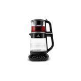 Mey İthalat Karaca Çaysever 3 In 1 Konuşan Cam Çay Makinesi Su Isıtıcı ve Mama Suyu Hazırlama 1700W Black