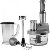 Mey İthalat Karaca Mastermaid Prosteel 2500W 6 Bıçaklı Uzun Blender Ayaklı Cam Mutfak Robotu, Galaxy Grey