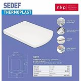 Mey İthalat® Kare Sedef Klozet Kapağı Beyaz Yavaş Kapanan