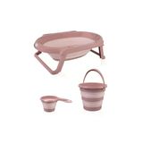 Mey İthalat® Katlanır Banyo 3'Lü Küvet Seti 765 Somon