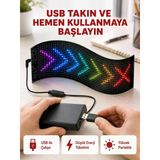 Mey İthalat® Kayan Yazı Destekli Rgb Led Reklam Paneli Usb İle Kolay Kurulumlu