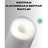 Mey İthalat® Kaydırmaz Şeffaf Raflık Çekmece Örtüsü 45X300 Cm
