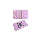 Mey İthalat Keçe Kalemlik ve Tablet Organizer Çanta – 4 Bölmeli, A4 Boyut, Çok Amaçlı Defter Boya Düzenleyici Çanta (Pembe)