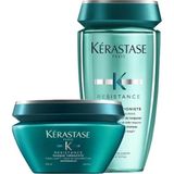 Mey İthalat Kerastase Resistance Şampuan ve Maske Seti, 250 ml + 200 Ml, Aşırı Yıpranmış Saçlar Için
