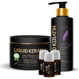 Mey İthalat Keratin Bakım Ekstra 3'lü Set - Kuru Yıpranmış Kabaran Sertleşen Saçlar Için - Onarıcı Canlandırıcı