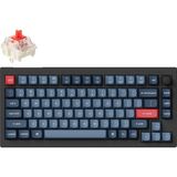 Mey İthalat Keychron V1 Max Rgb Tkl Mekanik Red Switch 2.4 Ghz Kablosuz Ingilizce Siyah Klavye