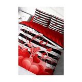 Mey İthalat King Size Sevgililer Günü 3D Çift Kişilik Nevresim Takımı 220X240 Cm, MONOHOME48976 - Renkli