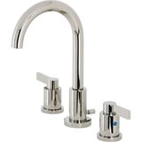 Mey İthalat Kingston Brass FSC8929NDL Nuvofusion 20,32 cm Geniş Lavabo Musluğu, Pirinç Pop-Up, 5-3/8" Ağız Erişiminde, Cilalı Nikel