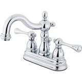 Mey İthalat Kingston Brass KS1601BL Heritage Merkez Seti Pirinç Açılır Lavabo Bataryası, Krom