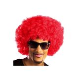 Mey İthalat Kırmızı Renk Kıvırcık Afro Bonus Peruk