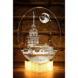 Mey İthalat Kız Kulesi Lamba 3D LED Lamba Günışığı