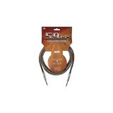 Mey İthalat Klotz Vintage 59ER Siyah-Kahve Örgülü Gitar Kablo 3m