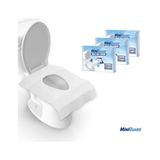 Mey İthalat Klozete Atılabilir Klozet Örtüsü, Easyflush Sistemli, Suda Çözünür, Tek Kullanımlık, 3 Paket x 10 Adet - Çok Renkli - 10 x 10 cm