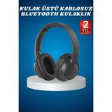 Mey İthalat® Kulak Üstü Kablosuz Bluetooth Kulaklık Yüksek Ses Kaliteli Anc Özelliği