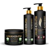 Mey İthalat Kuru Mat Sert Kabaran Yıpranmış Saçlar Için - Keratin Bakımı 3'lü Set