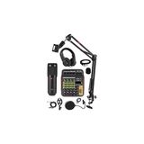Mey İthalat Lastvoice Rec Paket-2 BM800 Mikrofon Phantomlu Mikser Kulaklık Stand Filtre Set