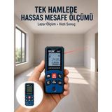 Mey İthalat® Lazer Metre 50 Mt Hassas Ve Hızlı Ölçüm Özellikli Yeni Nesil