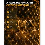 Mey İthalat® Led Ağ Işık Dekoratif File Aydınlatma Balkon Oda Ve Bahçe Süsleme Yeni Nesil