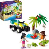 Mey İthalat LEGO 41697 Arkadaş Kaplumbağa Koruma Aracı, Deniz Hayvan Kurtarma Oyuncak 6 Yaşındaki Çocuklar Için, Plaj Atv Arabası Römork Bina Seti, Yaz Serisi
